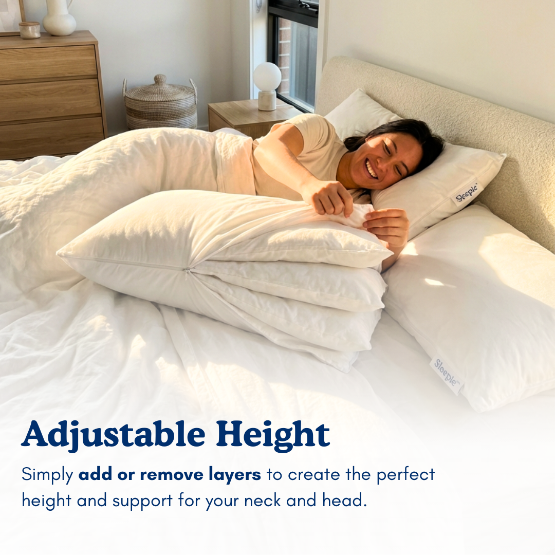 The Sleeepie™ adjustable 3-layer pillow